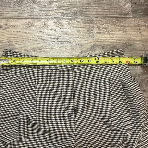 RACHEL ZOE Houndstooth Wide Leg Cropped Pants Women's Size 10 SHORT - Picture 5 of 10
